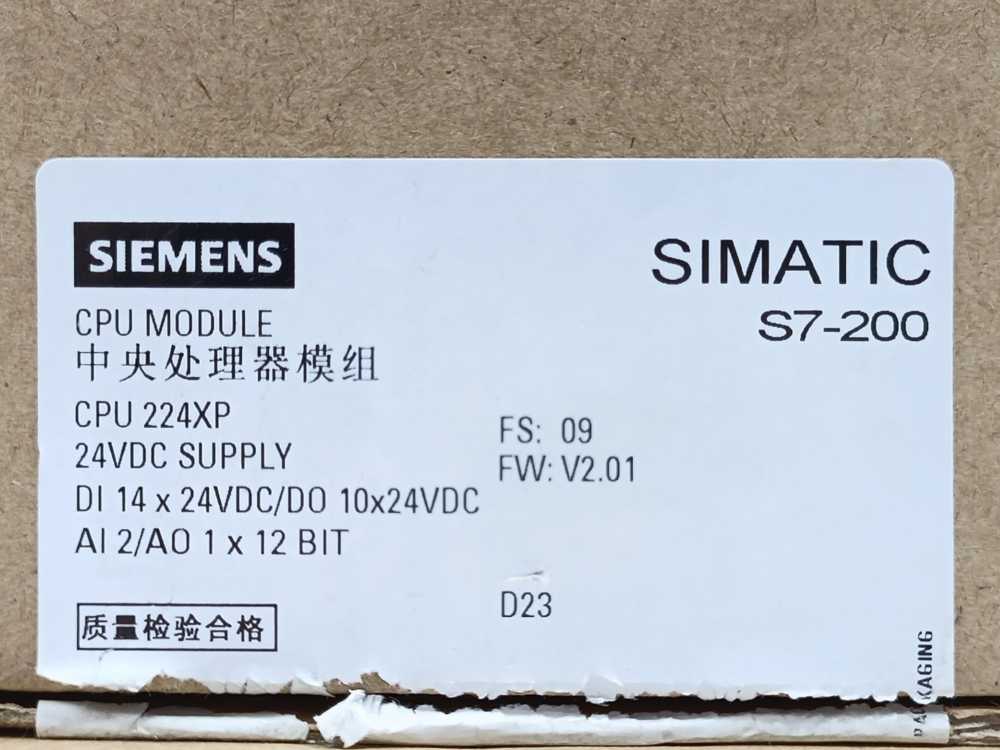 Siemens 6ES7214-2AD23-0XB0 SIMATIC S7-200 CPU 224XP Compact Unit