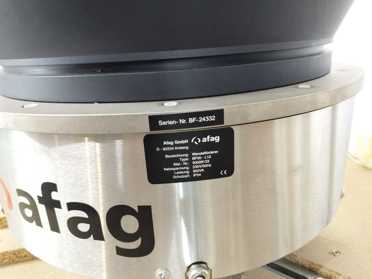 afag 50028133 BF50 - L12 Vibratory Bowl Feeder System