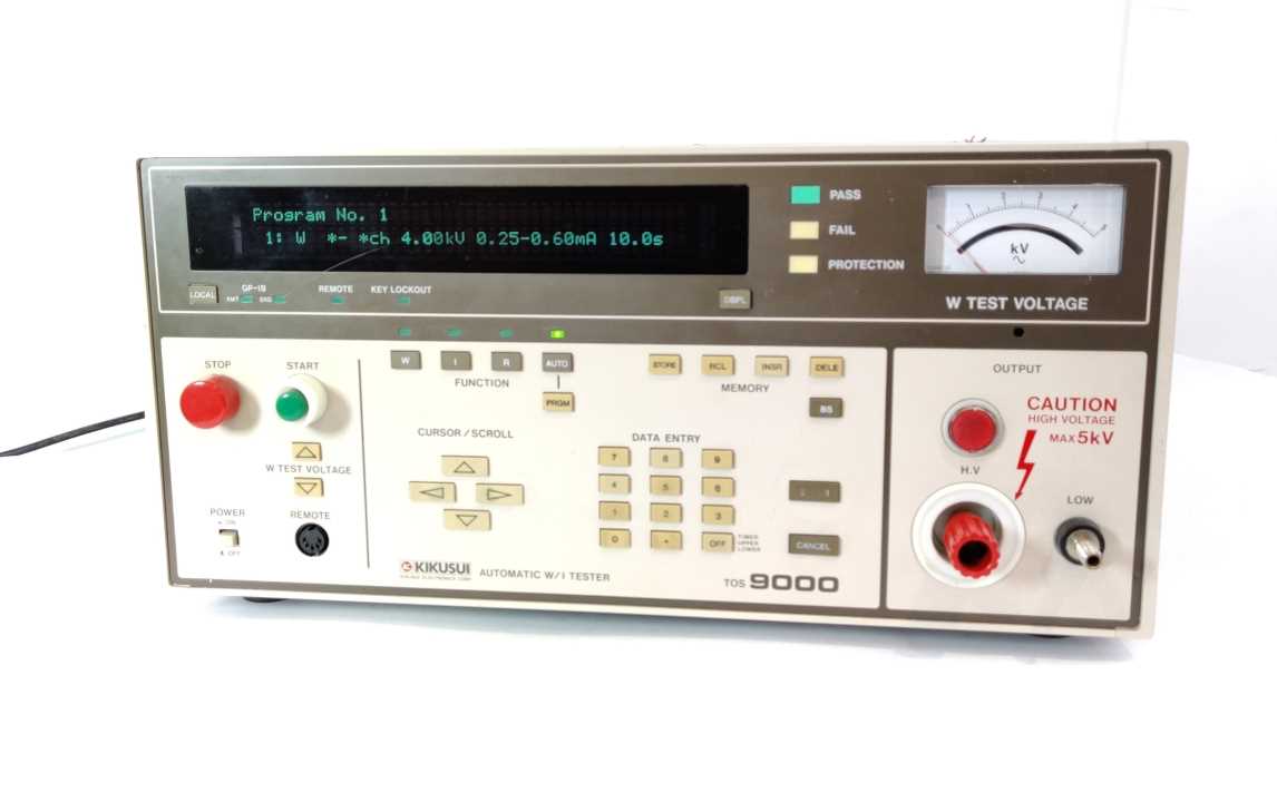 Kikusui TOS9000 Automatic withstanding Voltage and Insulation Resistance tester