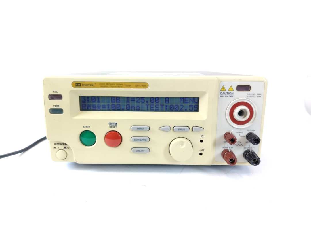 GW Instek GPI-745A AC/DC Withstand Voltage Insulation Tester