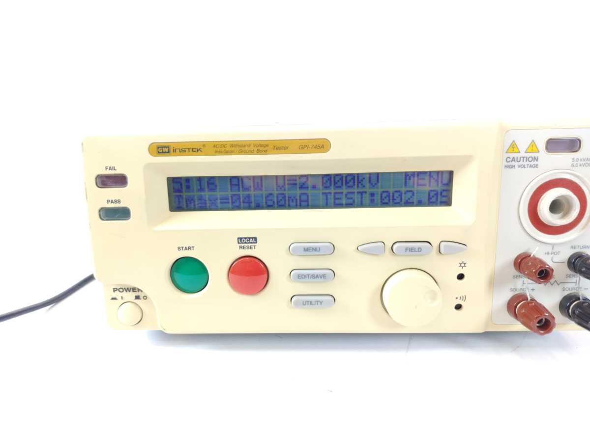GW Instek GPI-745A AC/DC Withstand Voltage Insulation Tester