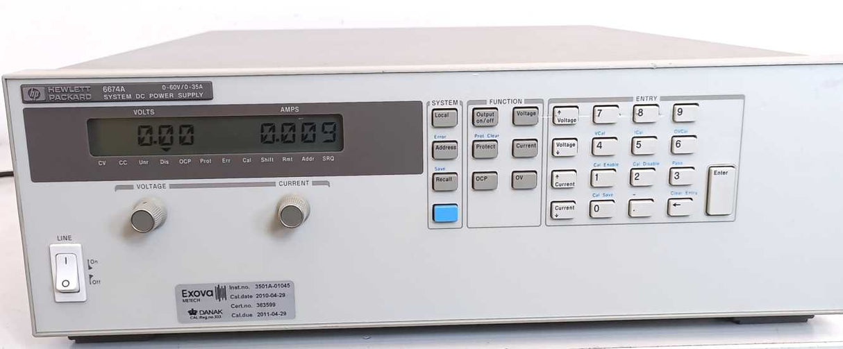 Hewlett Packard 6674A HP 2000W System Power Supply, 60V, 35A