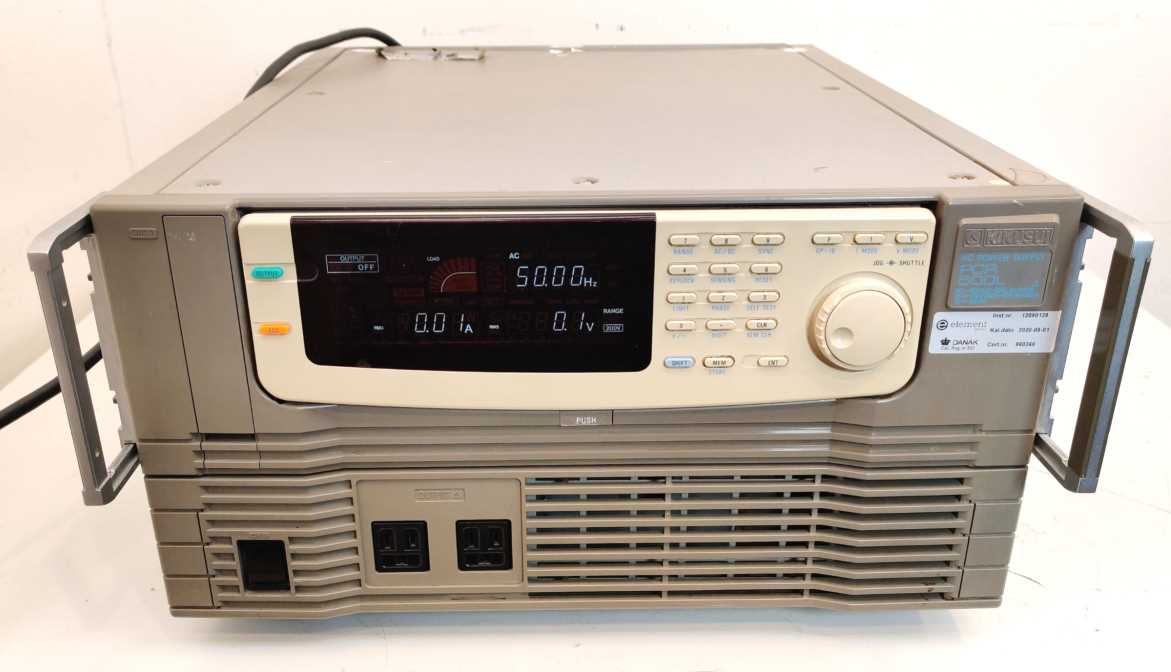Kikusui PCR 500L AC power supply 1Hz -1kHz, 0-300V, 5A