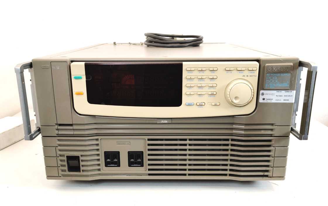 Kikusui PCR 500L AC power supply 1Hz -1kHz, 0-300V, 5A