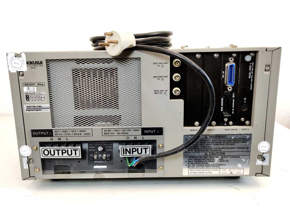 Kikusui PCR 500L AC power supply 1Hz -1kHz, 0-300V, 5A