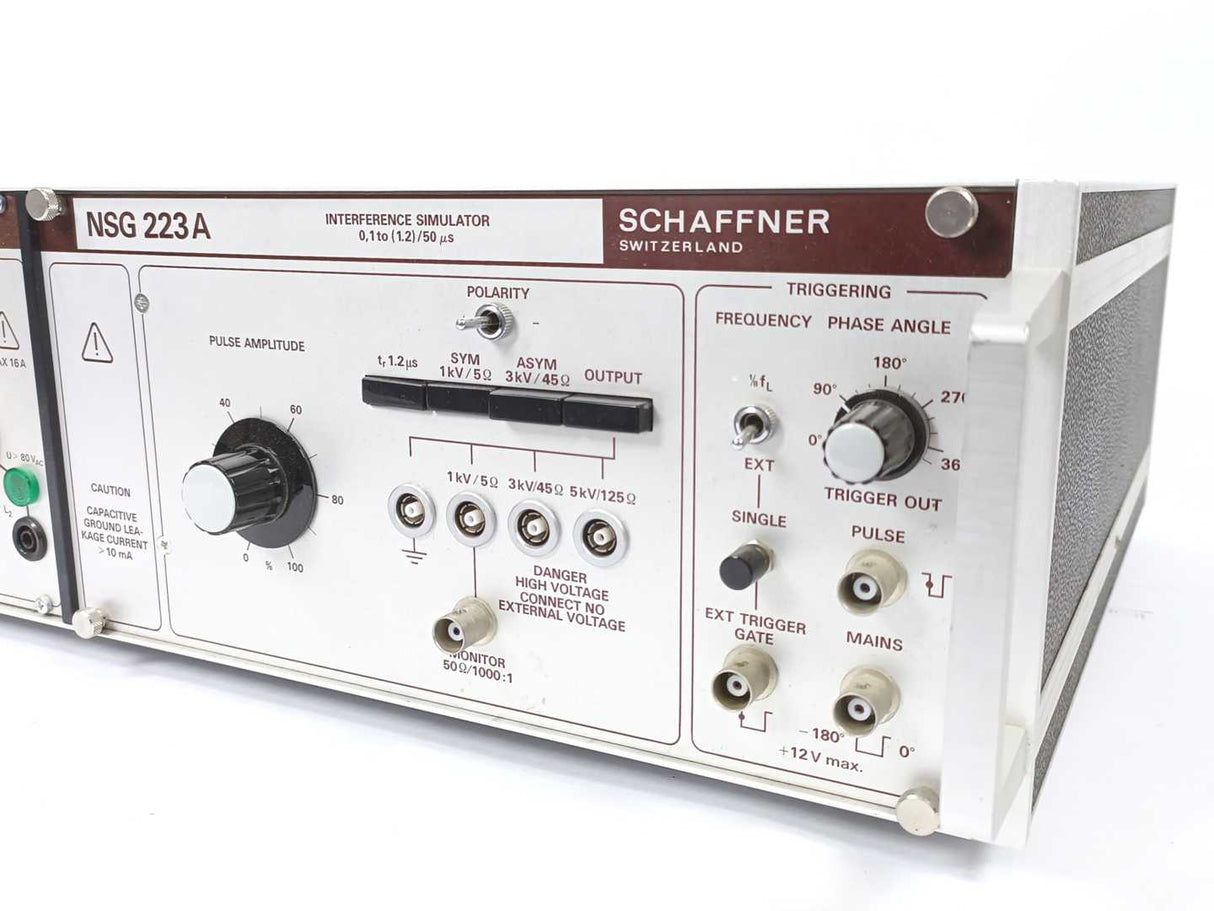 SCHAFFNER NSG 200E Main Frame w/ NSG 223A Interference Simulator Spare Parts,