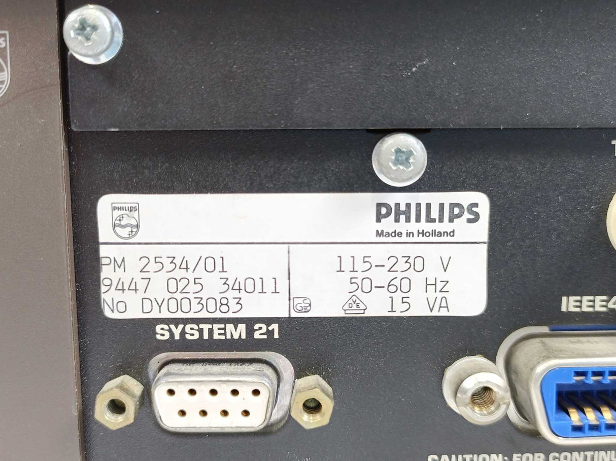 Philips PM2534 Fluke & Philips System Multimeter