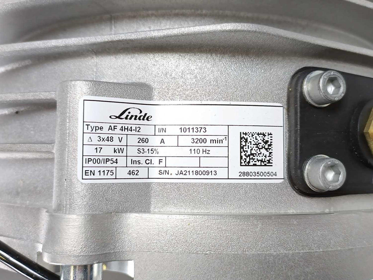 Linde AF 4H4-I2 1011373, Electric Traction Motor 17W