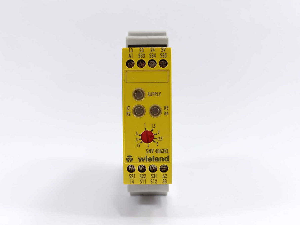 Wieland R1.188.0610.0 SNV 4063KL Dual-Channel Emergency Stop Safety Relay