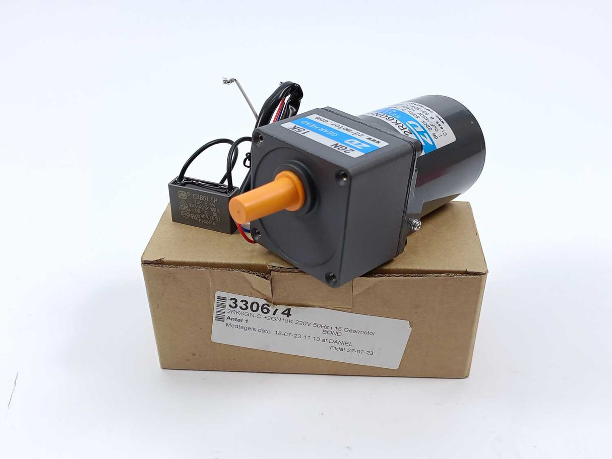 ZD Motor 2RK6GN-C + 2GN 15K Miniature Gear Speed Motor 6W 220V