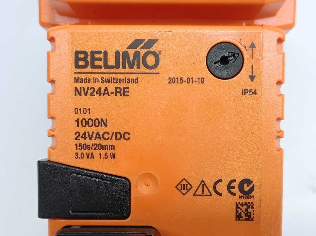Belimo NV24A-RE Globe Valve Actuator, Force: 1000N