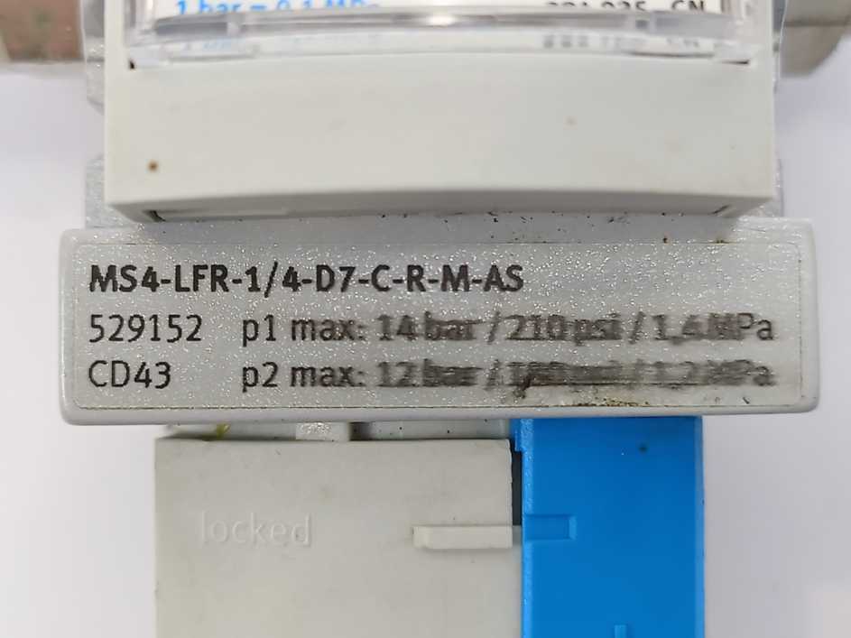 Festo 529152 MS4-LFR-1/4-D7-CRM-AS Filter Regulator