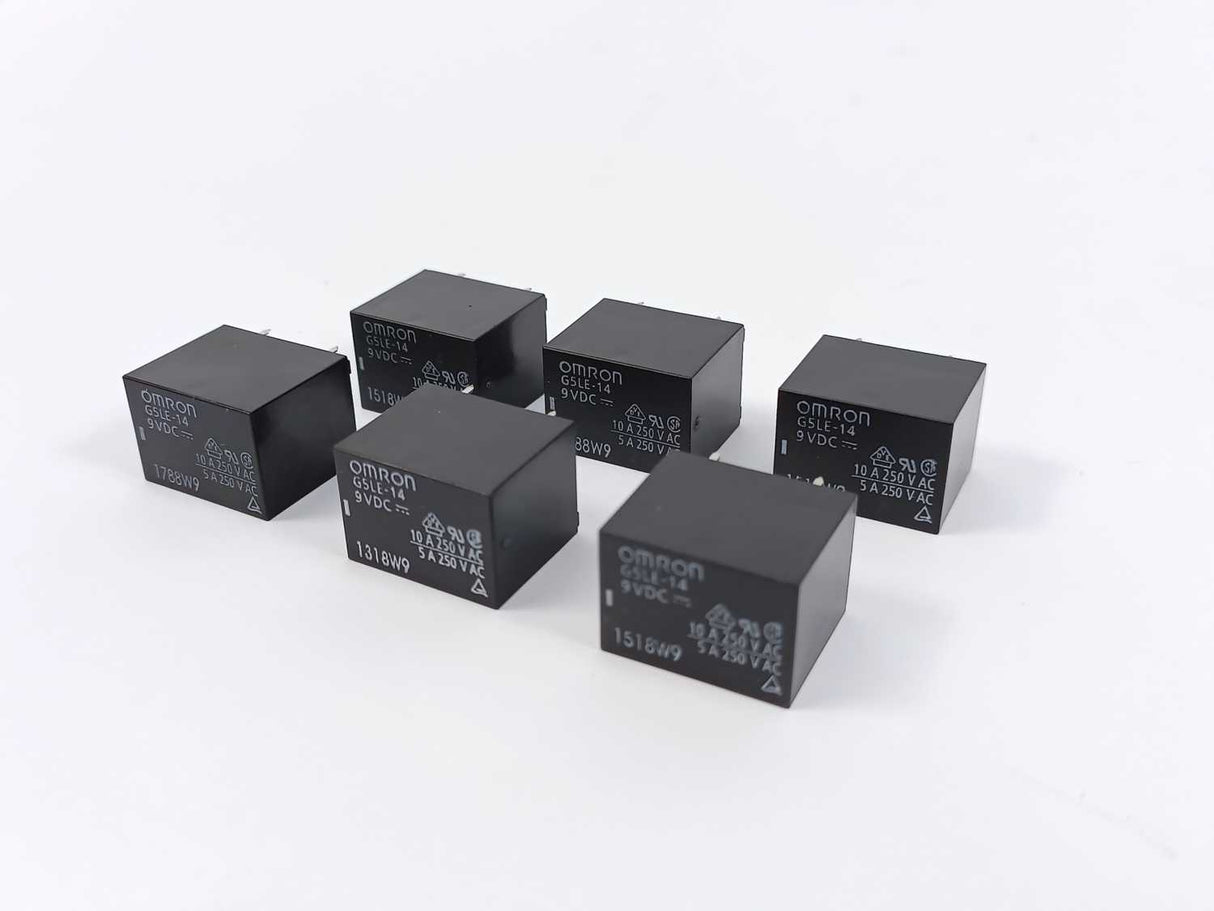 OMRON G5LE-14 PCB Relay SPDT Sealed 5VDC 6 Pcs.