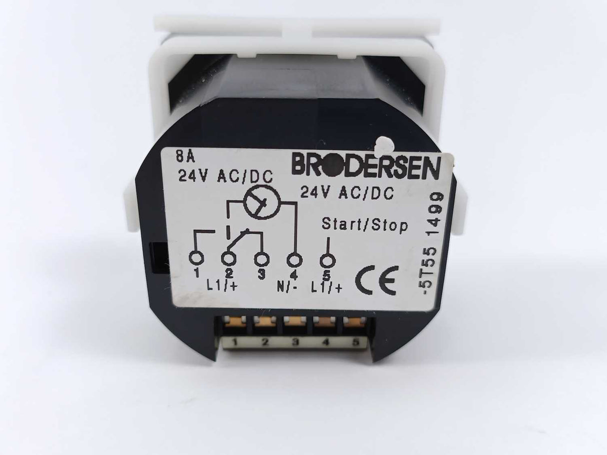 BRODERSEN XP-1 Display Timer 24V AC/DC 5T55