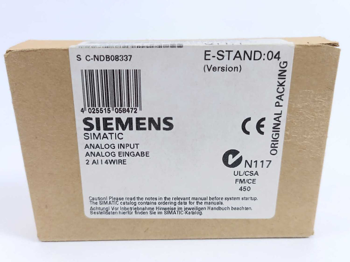 Siemens 6ES7134-4GB10-0AB0 Analog Input Module