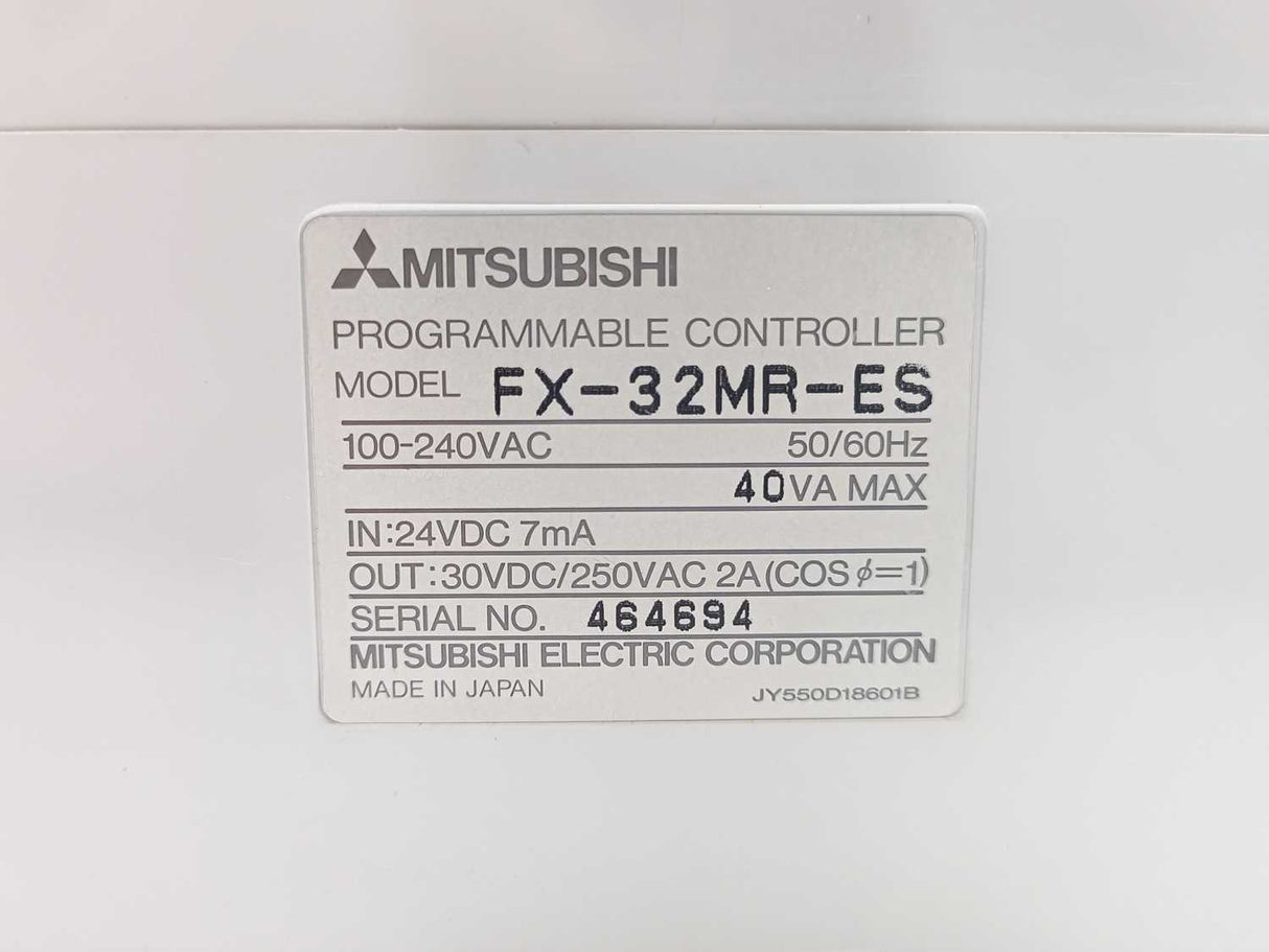 Mitsubishi FX-32MR-ES Mixed/Combined Digital Input and Output Unit Module
