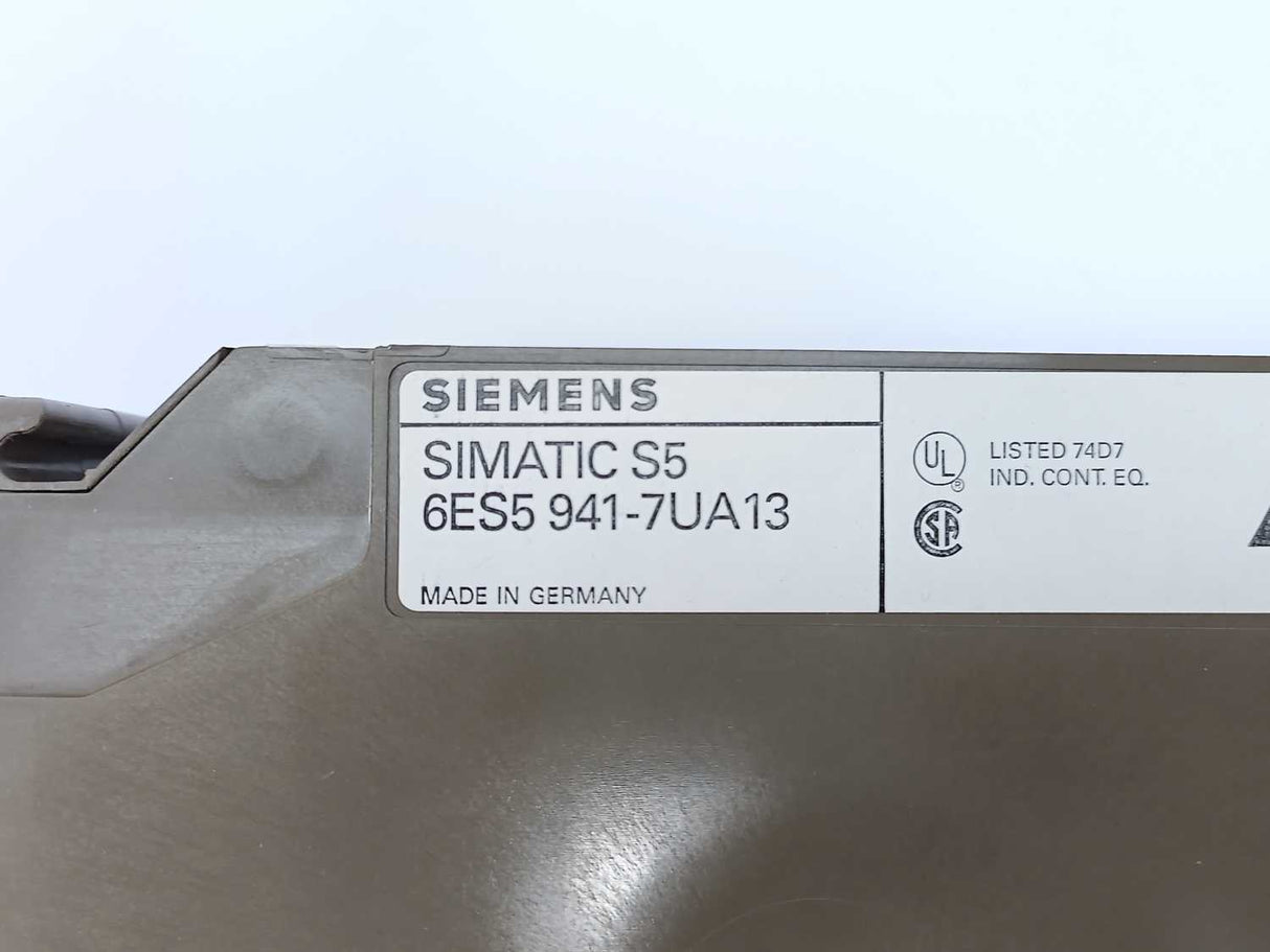 Siemens 6ES5941-7UA13 SIMATIC S5 115U CPU 941 w/ 6ES5375-0LD11 Memory Module