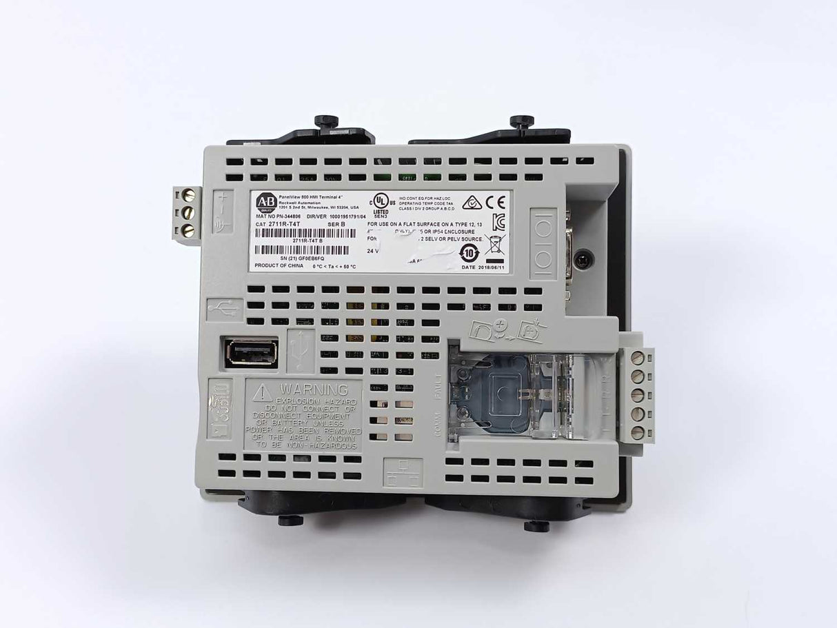 AB 2711R-T4T Ser. B PanelView 800 HMI Terminal 4"