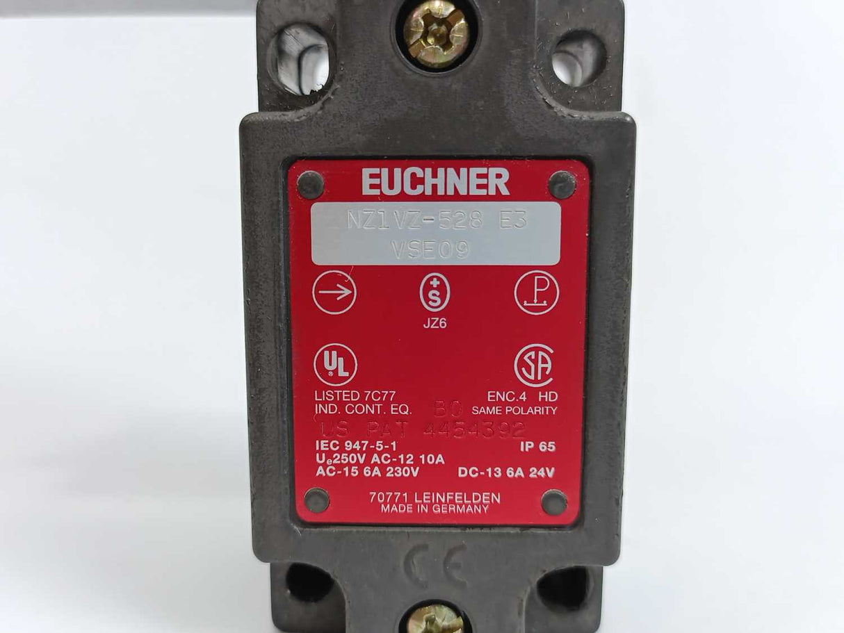 Euchner NZ1VZ-528E3VSE09 Safety switch NZ.VZ.VSE, cable entry M20 x 1.5