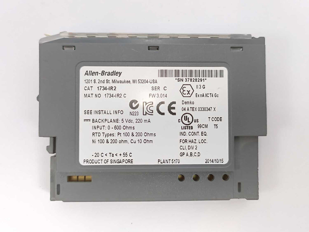 AB 1734-IR2 Point I/O 2 Point RTD Input Module Ser C