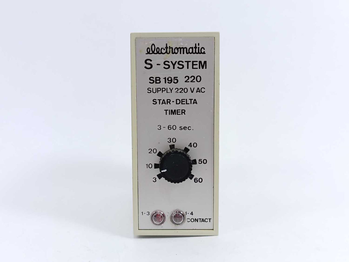 Electromatic SB 195 220 Star-delta Timer 3-60 sec.