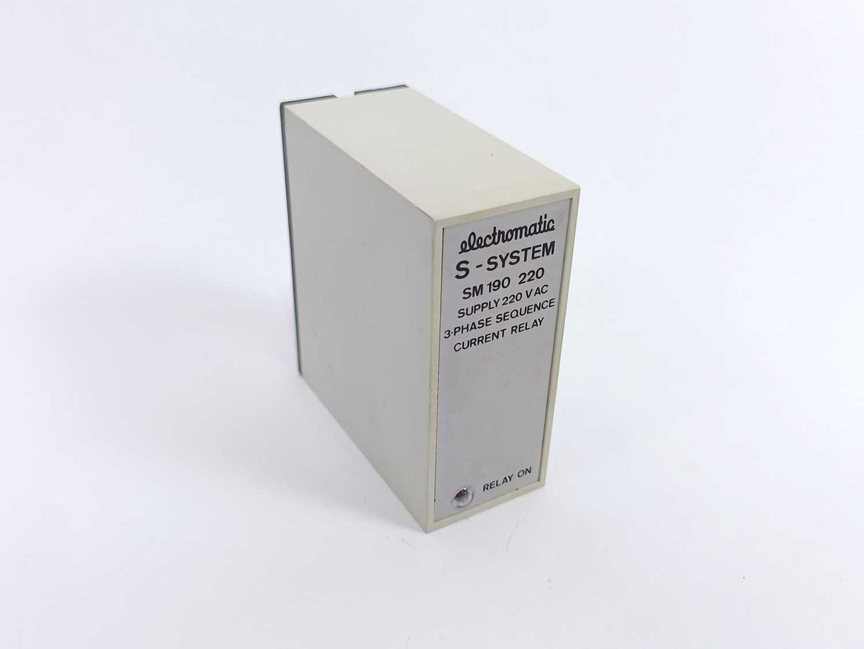 Electromatic SM 190-220 Current Relay 220Vac
