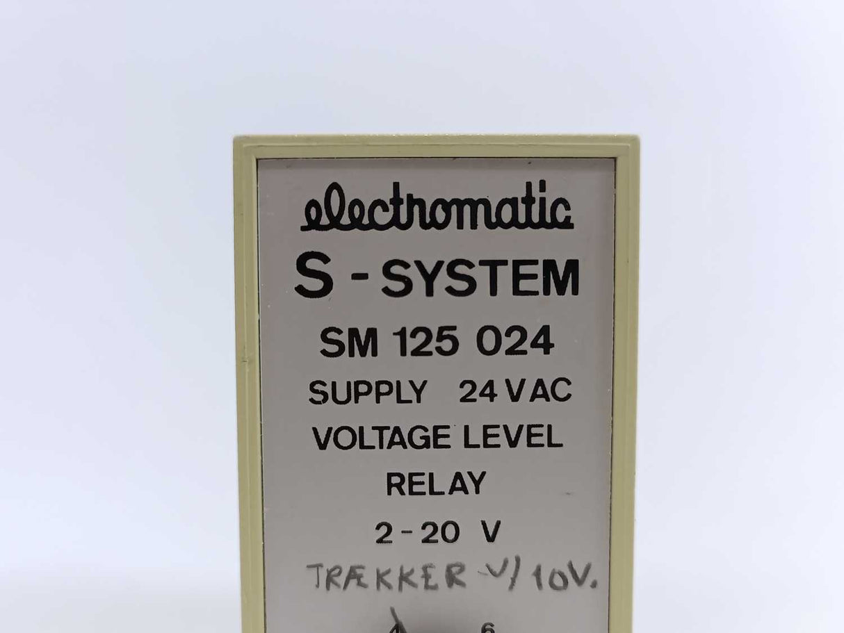 Electromatic SM 125 024 Relay 2-20 V