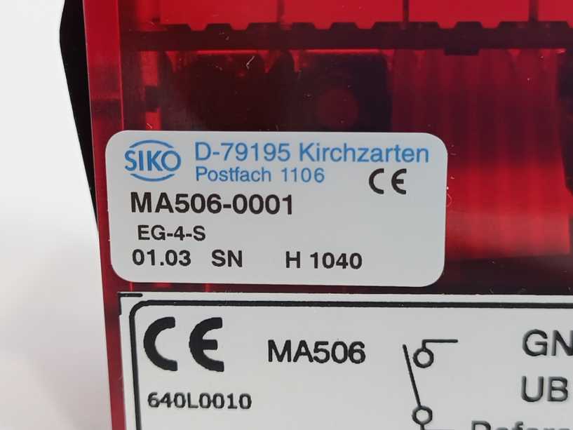 SIKO MA506-0001 EG-4-S Measurement Display