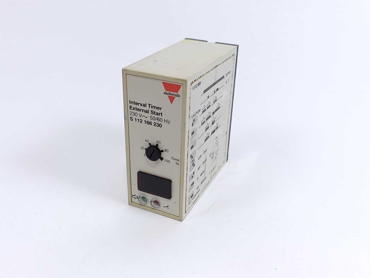 Electromatic S 112 166 230 Interval Timer External Start 230V, 56/60Hz