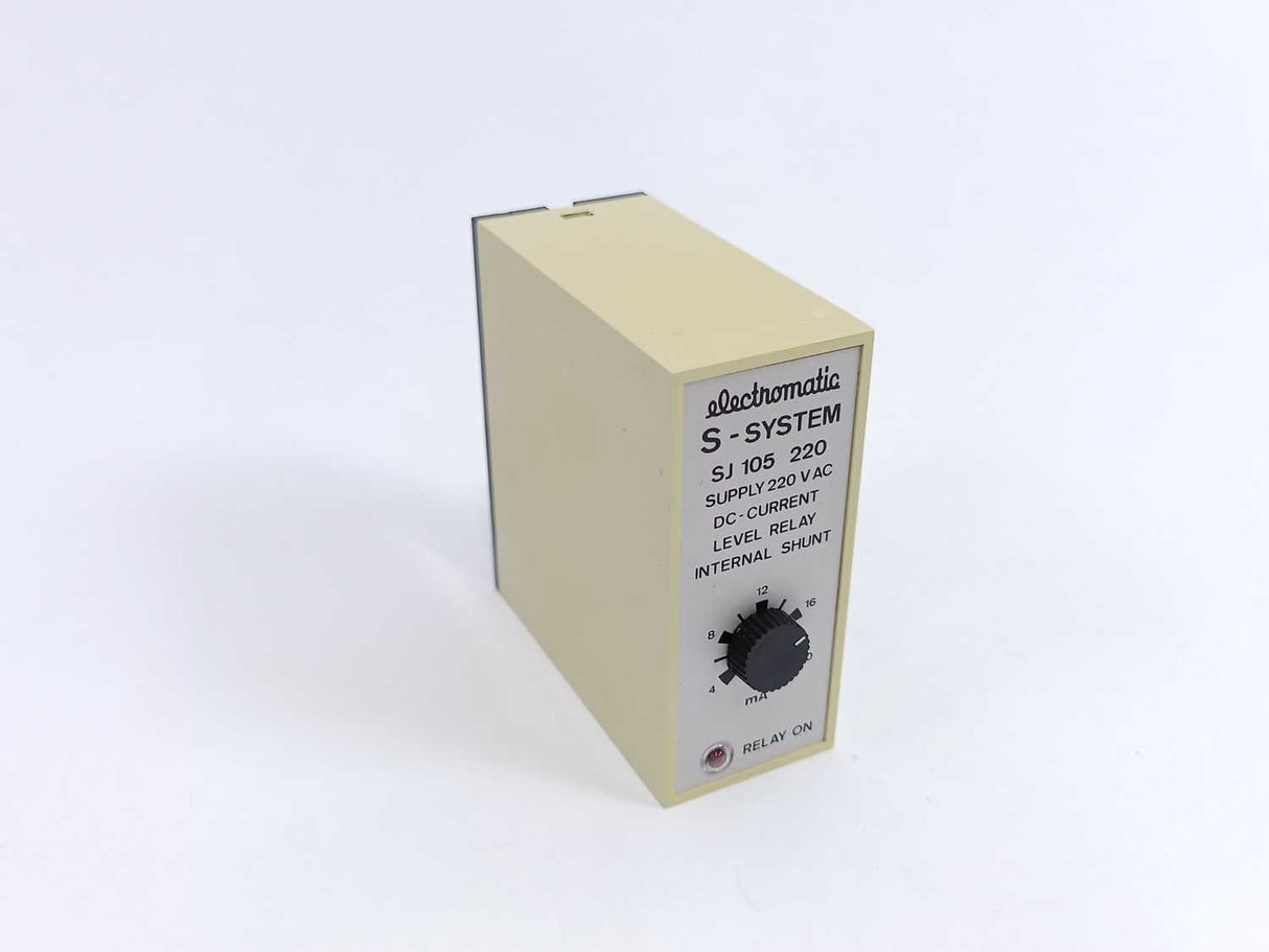 Electromatic SJ 105 220 DC-Current Level Relay Internal Shunt, 220Vac