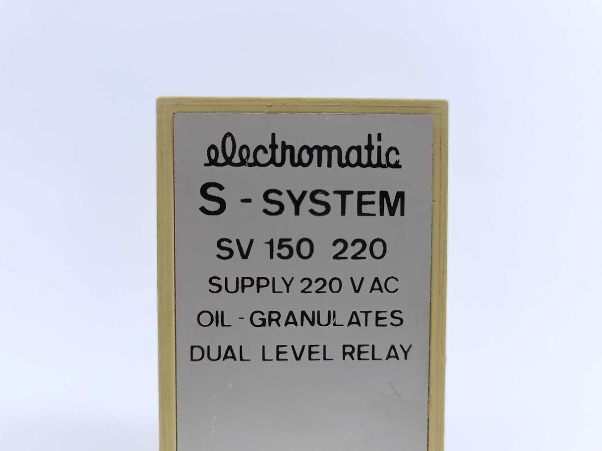 Electromatic SV 150 220 Oil Granulates Dual Level Relay