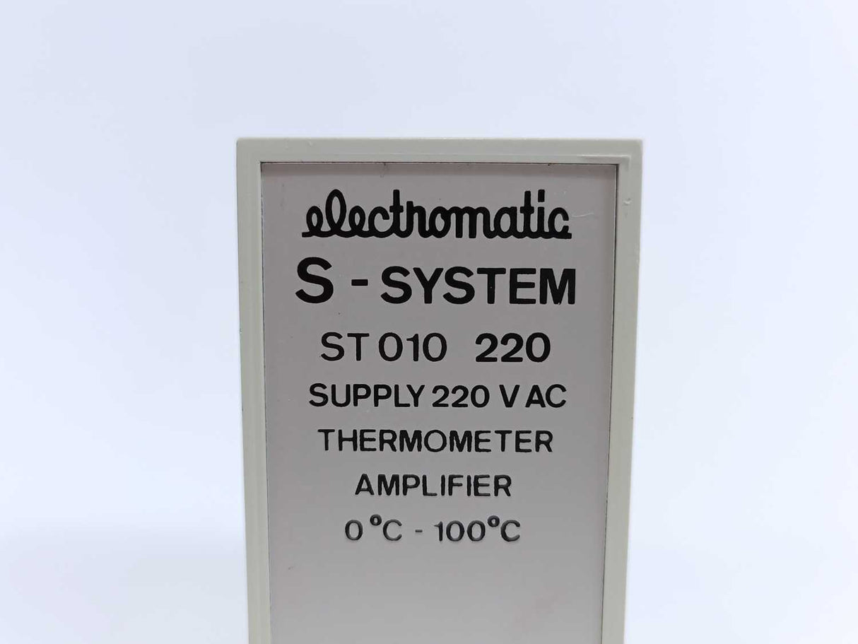 Electromatic ST 010 220 Thermometer Amplifier 0-100°C, 220Vac