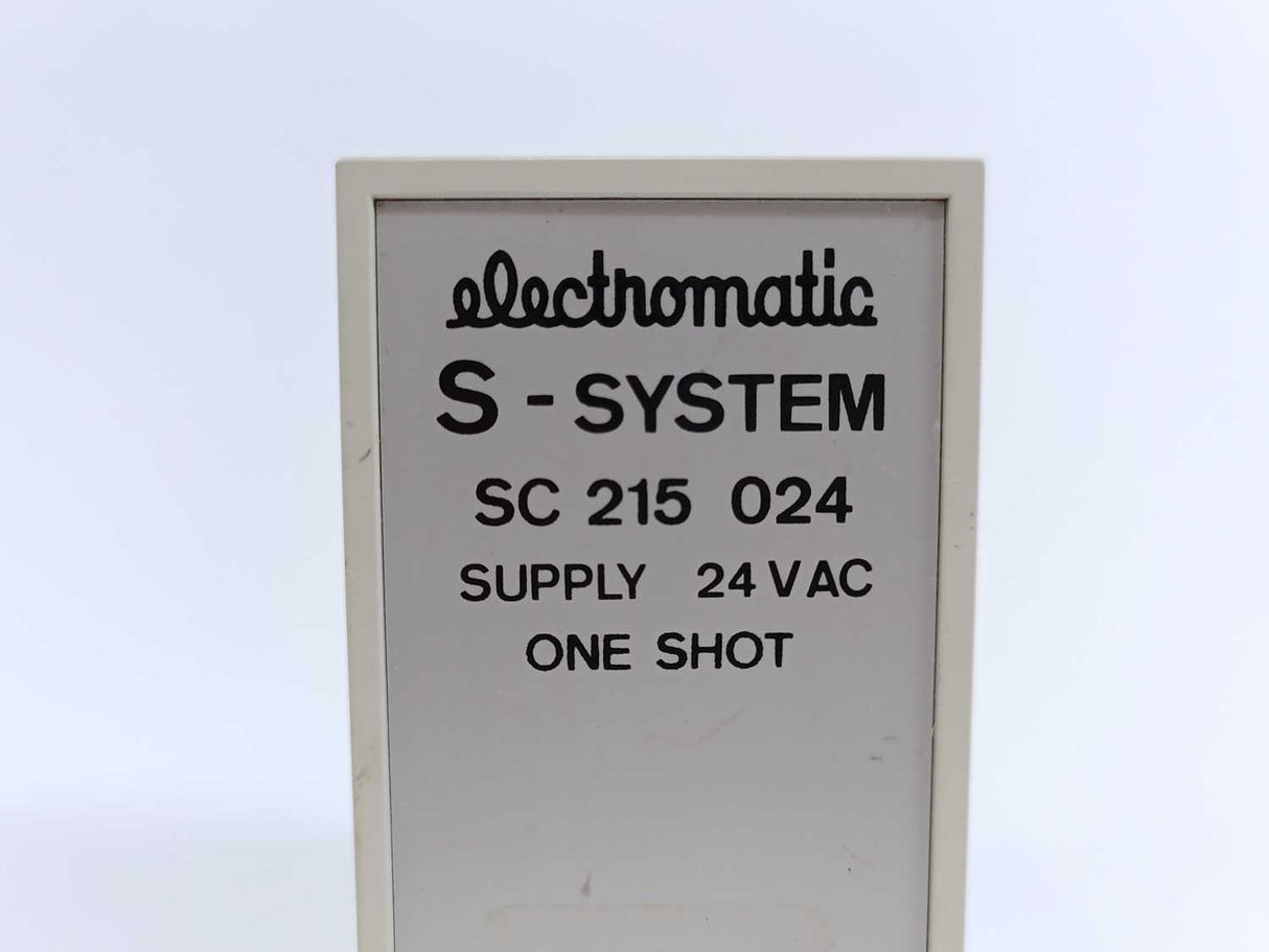 Electromatic SC 215 024 Supply 24VAC One Shot