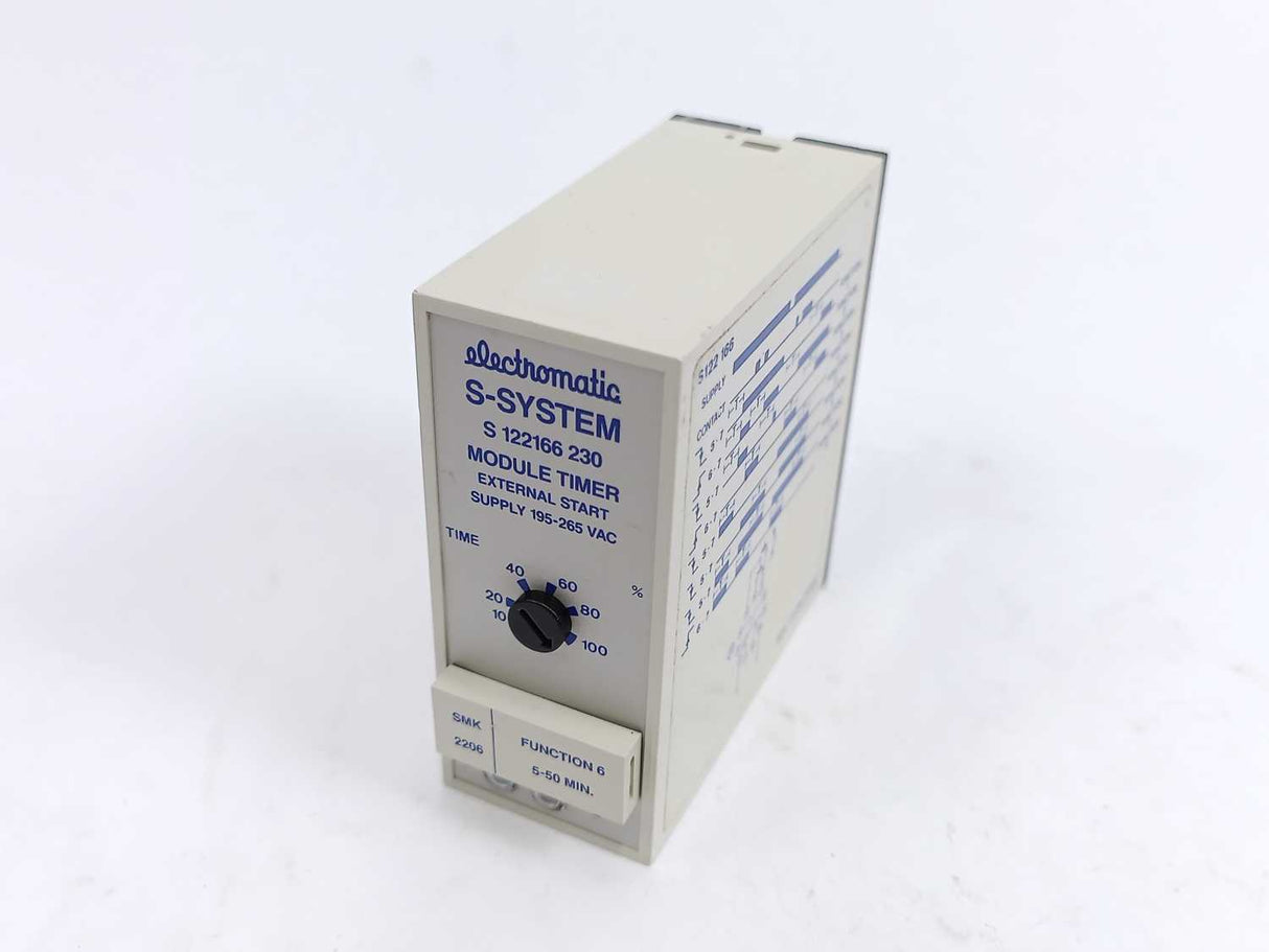 Electromatic S 122 166 230 Module Timer External Start, , W: SMK 2206 5-50min