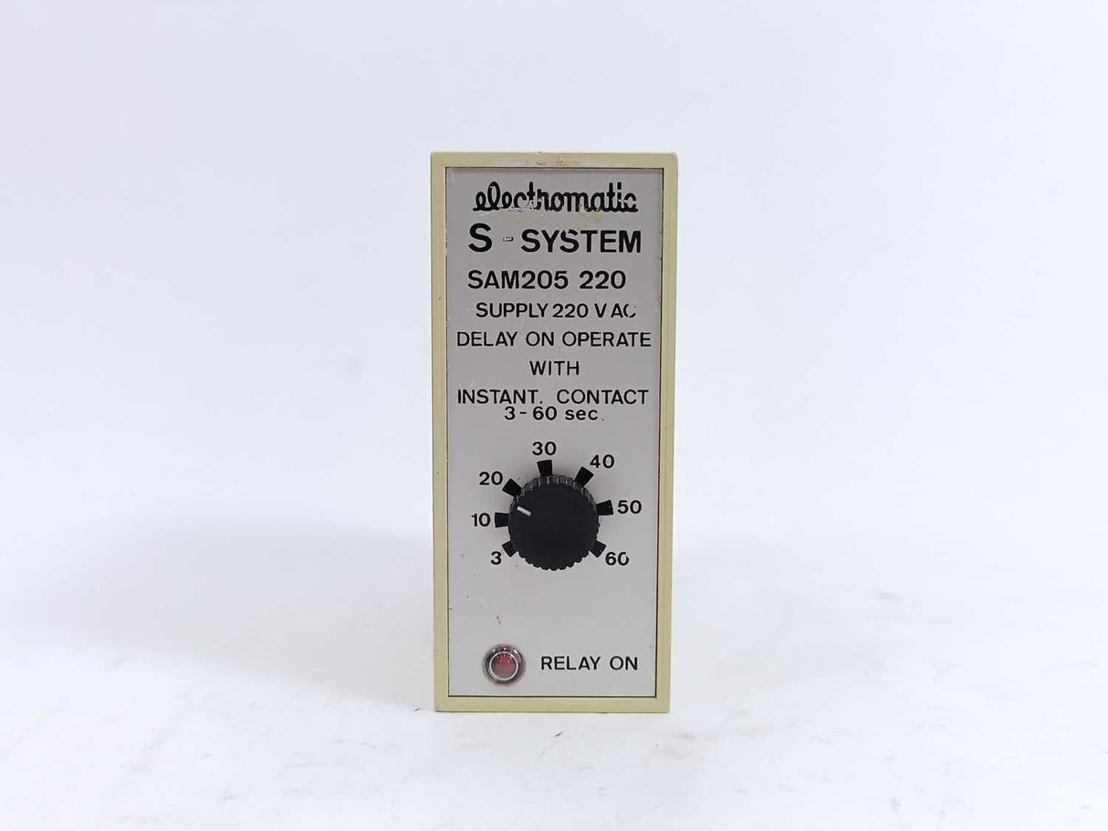 Electromatic SAM 205 220 Delay on Operate With Instant Contact 3-60sec.