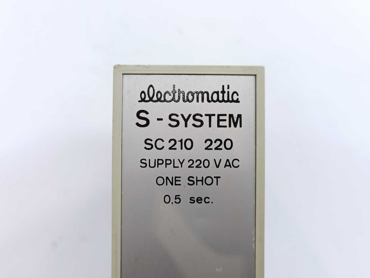 Electromatic SC 210 220 S-System One Shot 0,5 sec