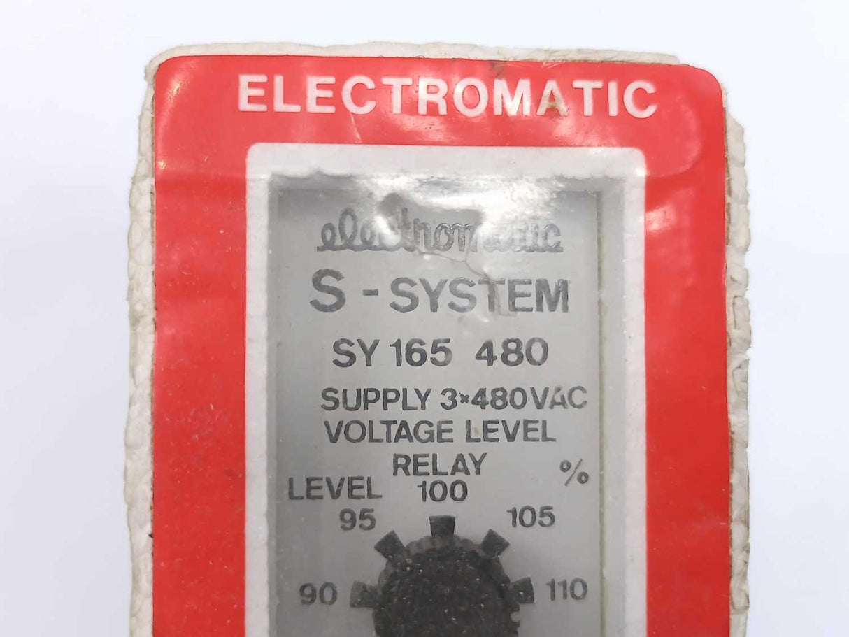 Electromatic SY 165 480 Supply 3x480VAC, Voltage Level Relay Level 100%