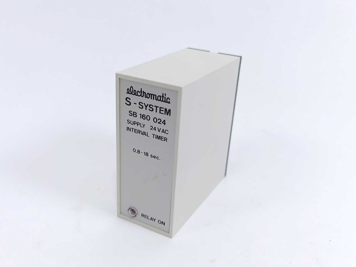 Electromatic SB 160 024 Interval Timar Supply 24VAC 0,8-18 sec.