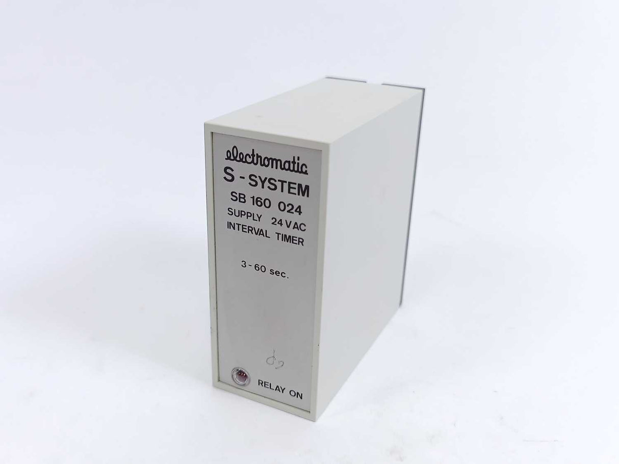 Electromatic SB 160 024 Interval Timar Supply 24VAC, 3-60sec.