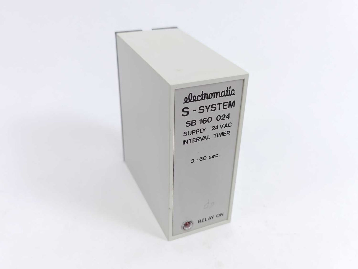 Electromatic SB 160 024 Interval Timar Supply 24VAC, 3-60sec.