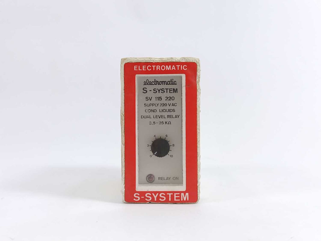 Electromatic SV 115 220 Cond. Liquids Dual Level Relay 3,5-25KΩ
