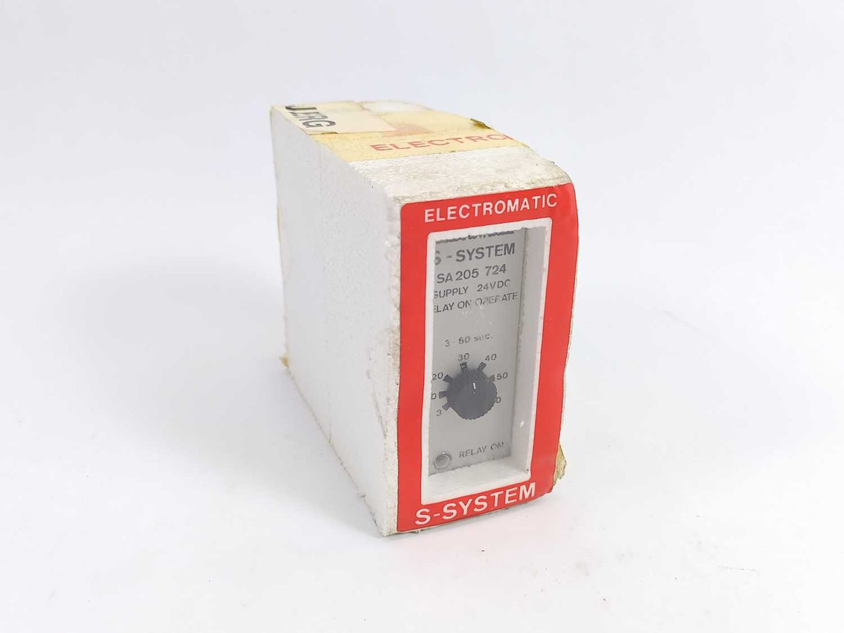 Electromatic SA205724 S-SYSTEM SUPPLY 24VDC DELAY ON OPERATE 3-60 sec