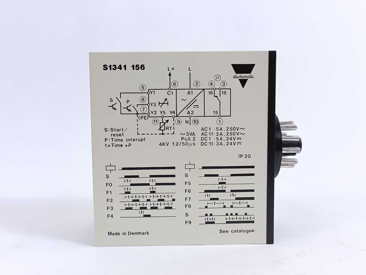Electromatic S 1341 156 024 Analogue Timer 24V, 50/60Hz