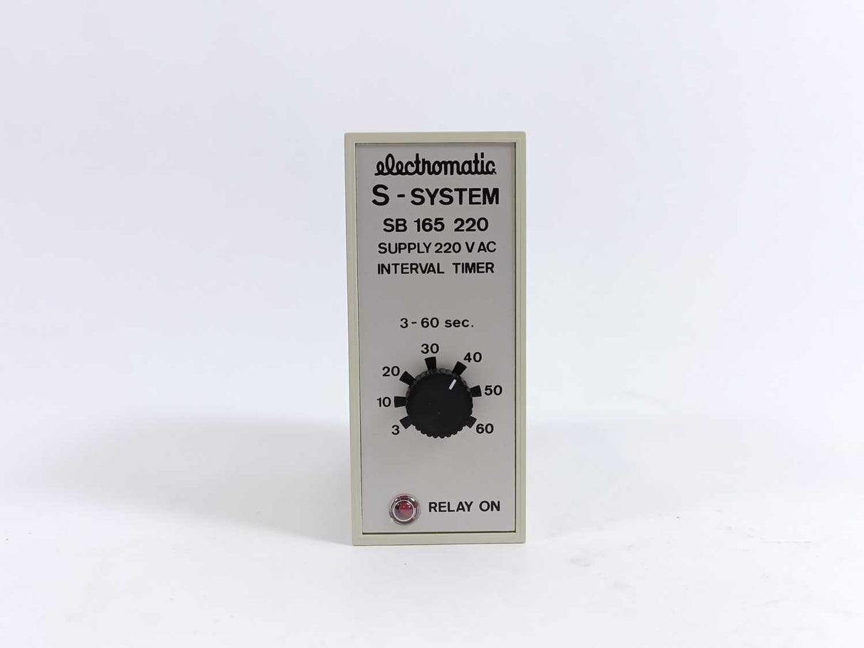Electromatic SB 165 220 Interval Timer. 3-60 sec.
