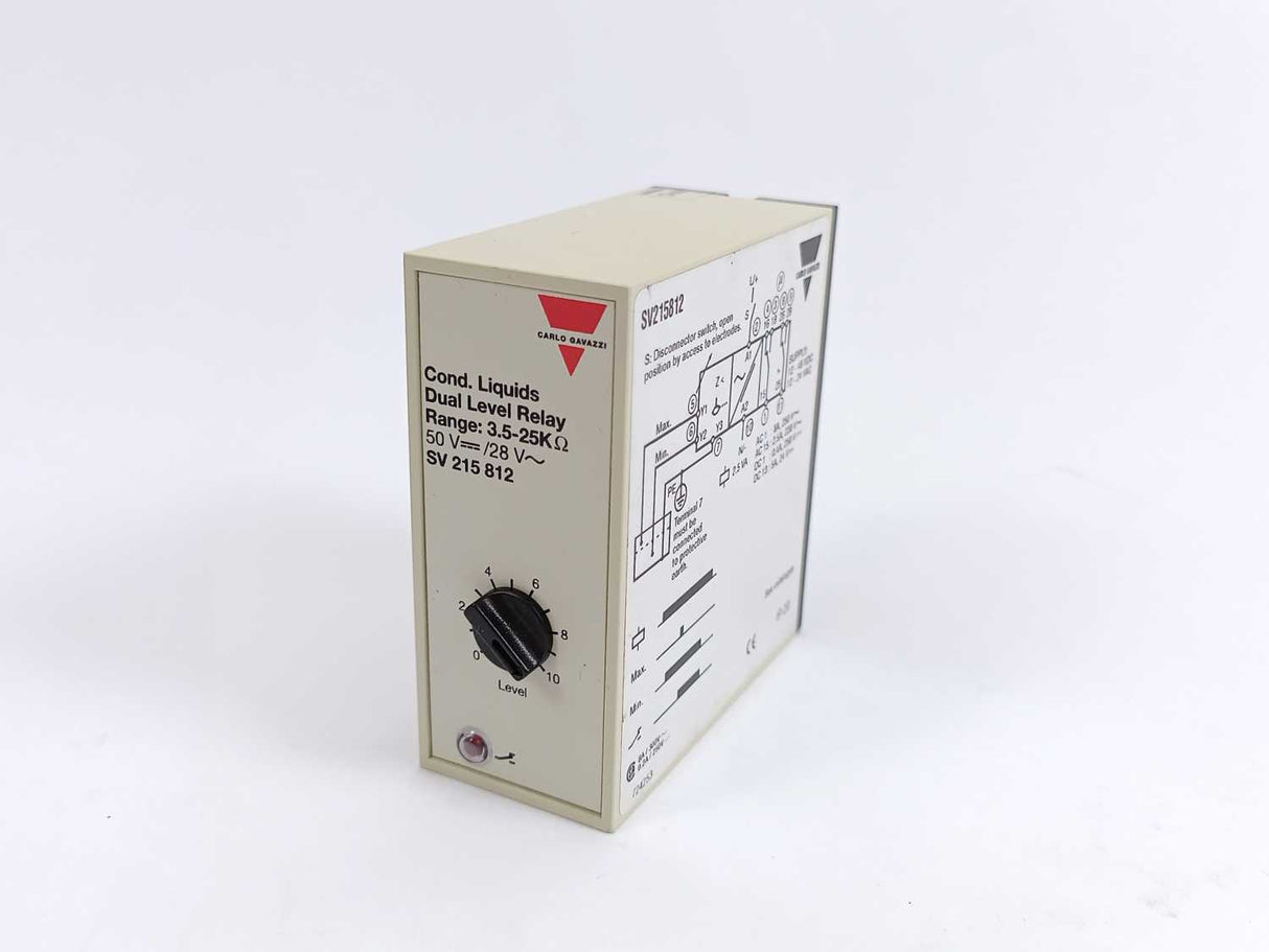 Carlo Gavazzi SV215812 Dual Level Relay Range: 3,5-25KΩ, 50V/28V
