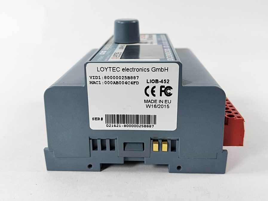 LOYTEC electronics LIOB-452 I/O Module 6 UI, 6 AO, 8 DO (8 x Relay 6 A)