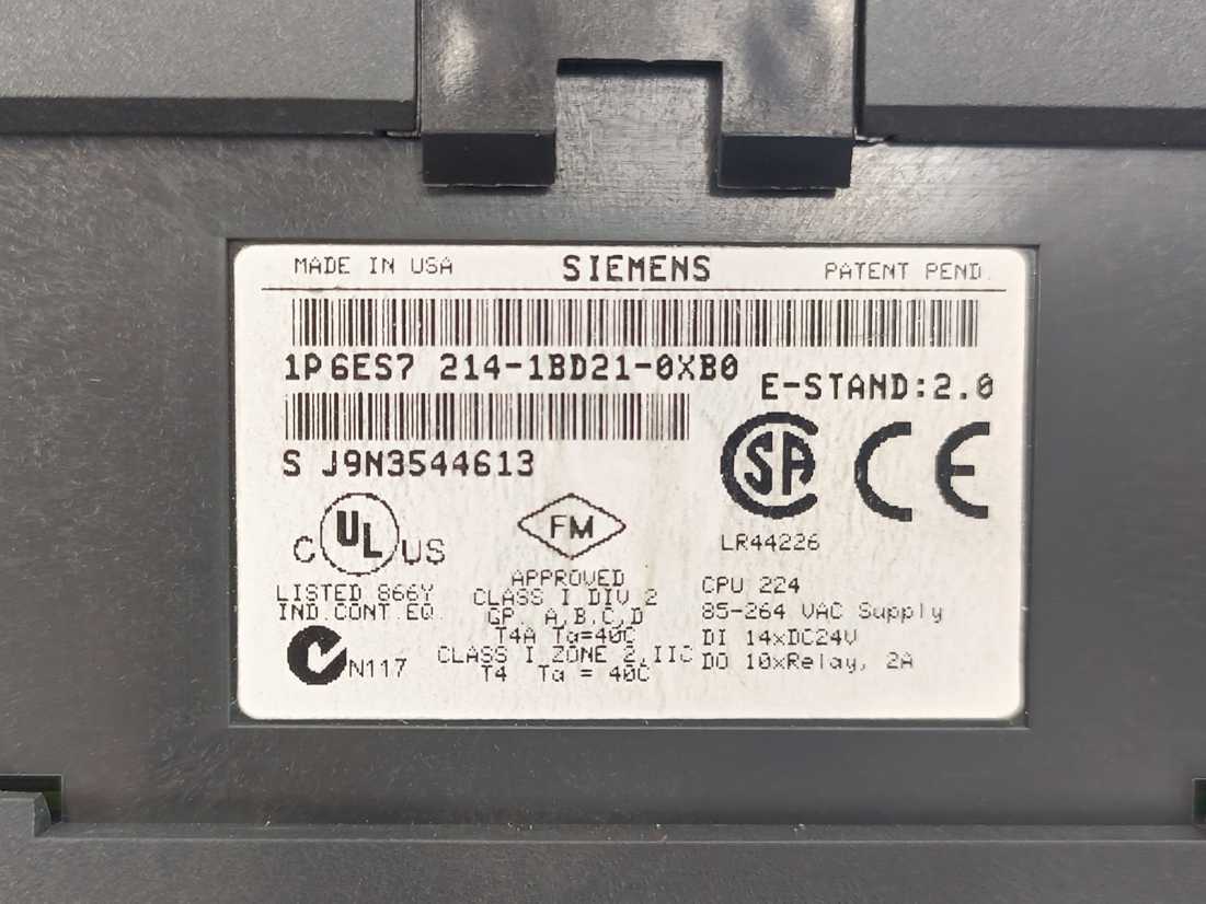 Siemens 6ES7214-1BD21-0XB0 SIMATIC S7-200