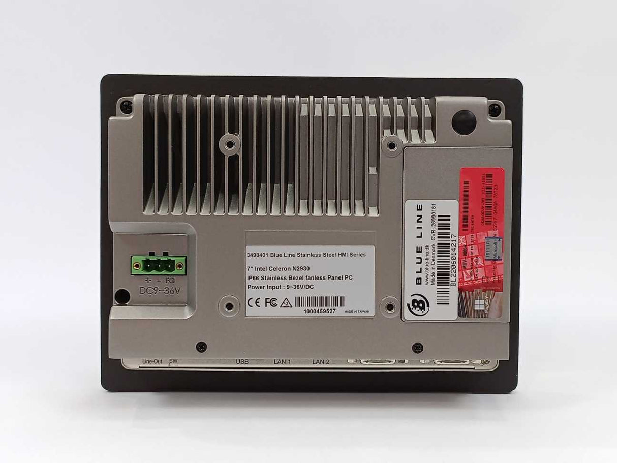BlueLine 3498401 HMI 7" Intel Celeron N2930 IP66 Windows 10 IOT ENT