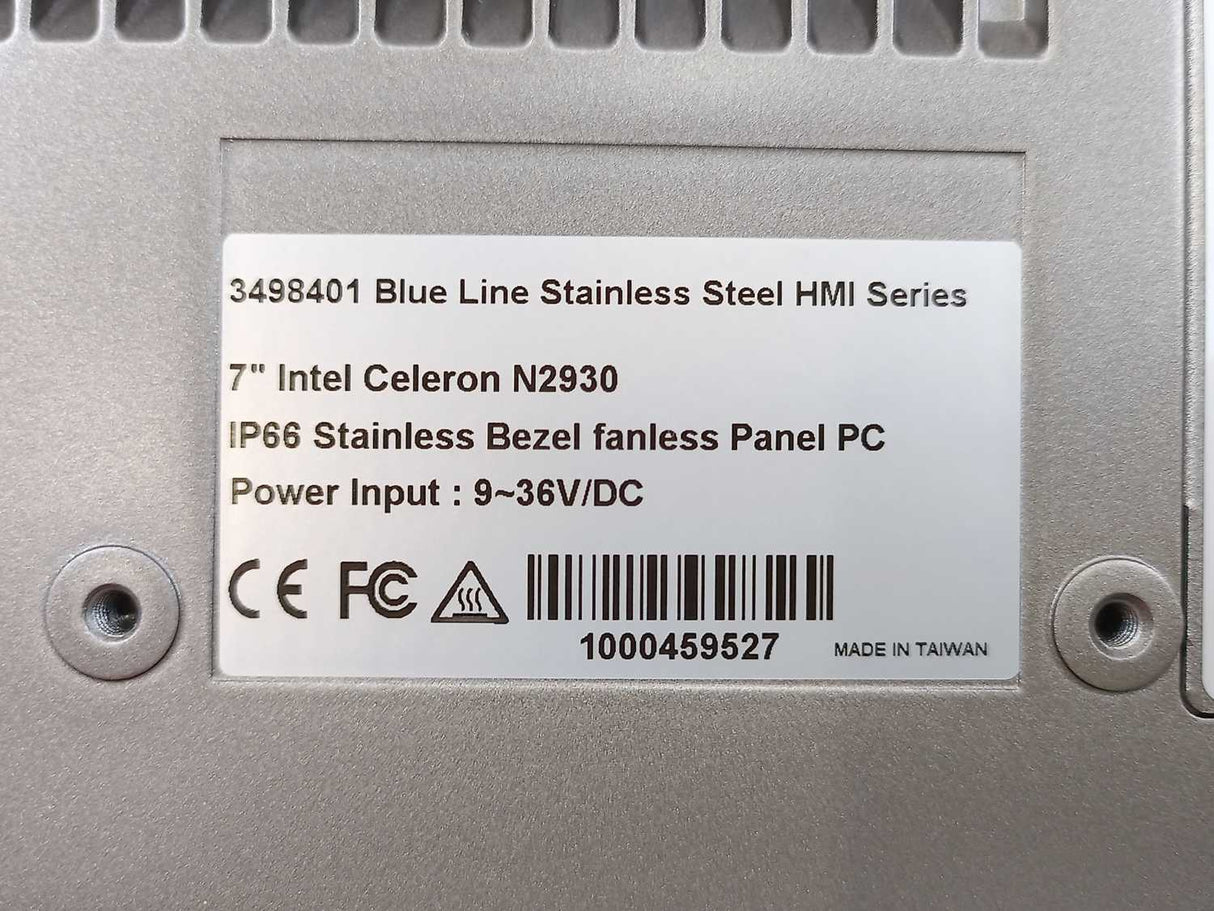 BlueLine 3498401 HMI 7" Intel Celeron N2930 IP66 Windows 10 IOT ENT