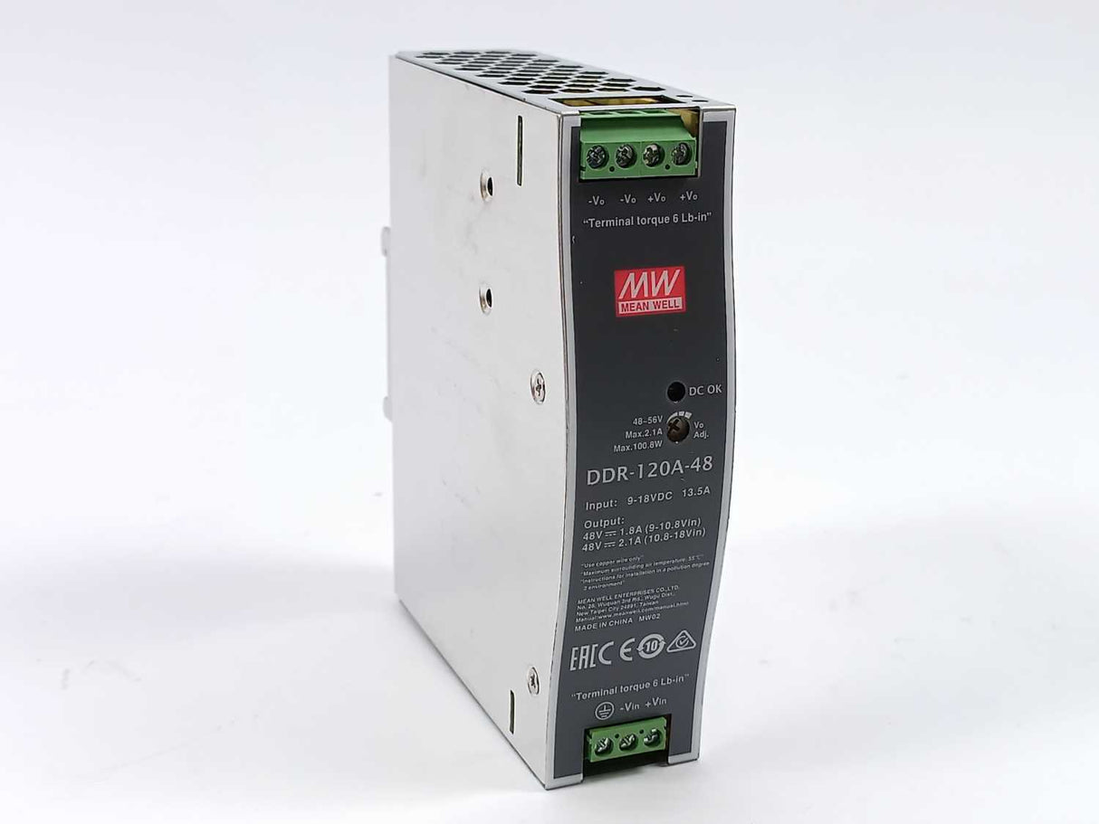 Mean Well DDR-120A-48 48V 2.1A Ultra slim Industrial DIN rail converter